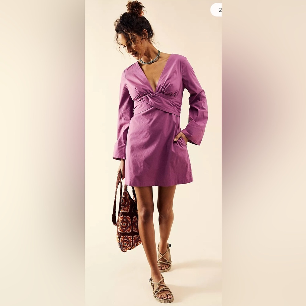 Free People Feeling Fabulous Mini Dress
Size Small | Purple
